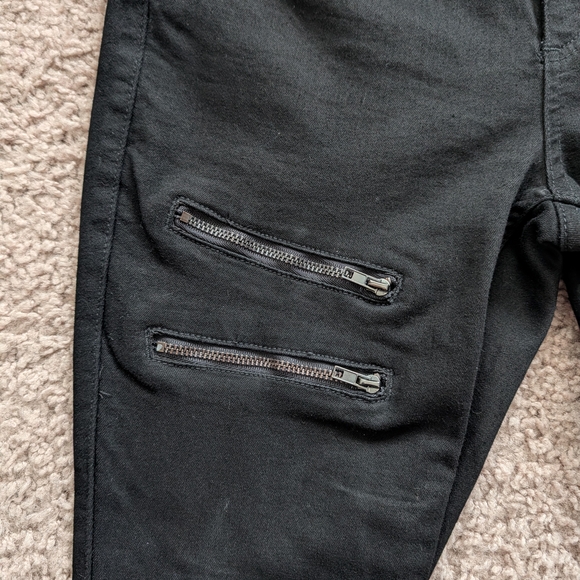 Hot Topic HT Denim Black Suspender Super Skinny Jeans Size 5 - Picture 7 of 12
